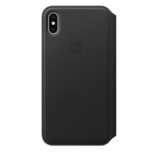 Leather Flip Cover for Apple iPhone XS Max Black Leather Flip Cover for Apple iPhone XS Max Black